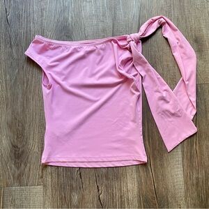 Pink Off-Shoulder Women's Top